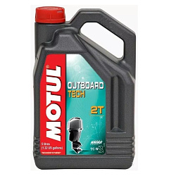 Моторное масло MOTUL 2T Outboard Tech  5 л. п/синт.