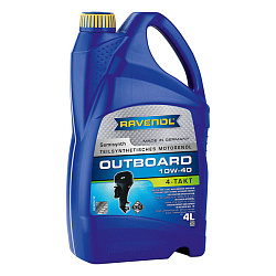 Моторное масло RAVENOL Outboardoel 4T  10W-40  4 л. п/синт.