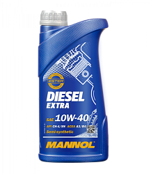 Моторное масло MANNOL Diesel Extra  10W-40  1 л. п/синт.