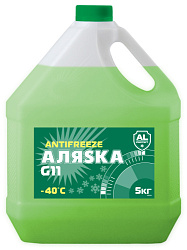 Антифриз -40 зеленый Аляска G-11  5 кг.