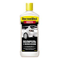 Цветной полироль с полифлоном, Белый DoctorWax DW8409  300 мл.