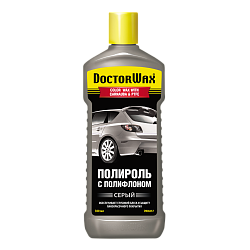 Цветной полироль с полифлоном, Серый DoctorWax DW8457  300 мл.