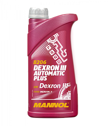 Трансмиссионное масло MANNOL Automatic Plus ATF Dexron III  1 л. синт.