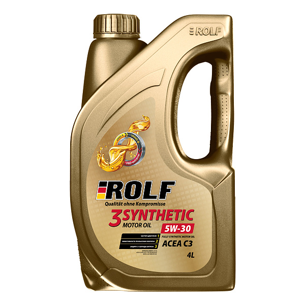 Моторное масло ROLF 3-SYNTHETIC С3  5W-30  4 л. синт.