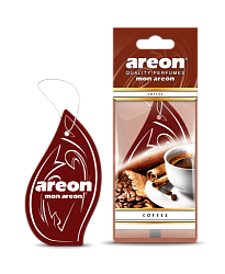 Ароматизатор на зеркало AREON Mon Areon COFFEE MA25  к-т 10 шт.