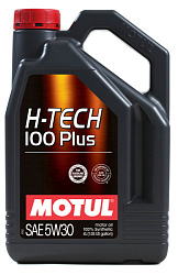 Масло моторное 5/30 Н-Тech 100 Plus MOTUL   4л. п/синт. API SN /кор.4шт./