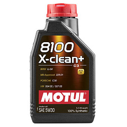 Моторное масло MOTUL 8100 X-clean+ C3  5W-30  1 л. синт.