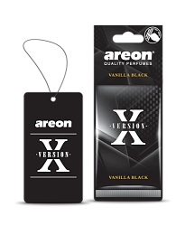 Ароматизатор на зеркало AREON X Version VANILLA BLACK AXV11  к-т 10 шт.