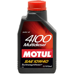 Моторное масло MOTUL 4100 Multidiesel  10W-40  1 л. п/синт.