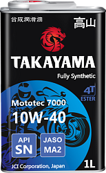 Моторное масло TAKAYAMA Mototec 7000 4Т  10W-40  1 л. синт.