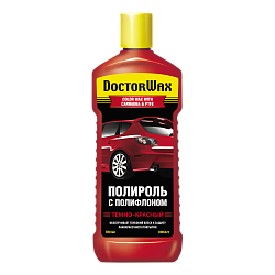 Цветной полироль с полифлоном, Темно-красный DoctorWax DW8425  300 мл.