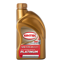 Моторное масло SINTEC Platinum  0W-20  1 л. синт.