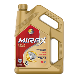 Моторное масло MIRAX MX9  5W-30  4 л. синт.