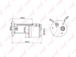 Фильтр топливный LYNXauto LF-982M