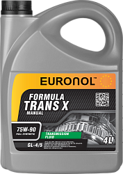 Трансмиссионное масло EURONOL TRANS X 75W-90 GL-4/5  4 л. синт.