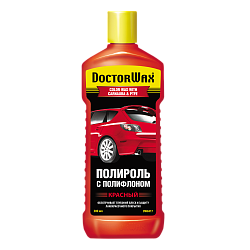 Цветной полироль с полифлоном, Красный DoctorWax DW8417  300 мл.