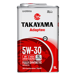 Масло моторное 5/30 TAKAYAMA Adaptec 1л. синт. API SP/CF /кор.12шт./  ж/б