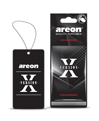 Ароматизатор на зеркало AREON X Version STRAWBERRY AXV06  к-т 10 шт.