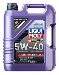 Моторное масло LIQUI MOLY Synthoil High Tech  5W-40  5 л. синт.