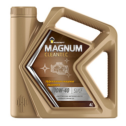 Моторное масло Rosneft Magnum Cleantec  10W-40  4 л. синт.