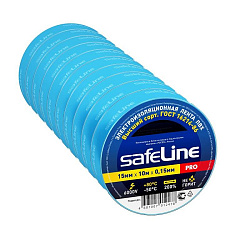 Изолента SafeLine PRO 15 мм/10 м. Синий