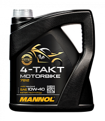 Моторное масло MANNOL 4-Takt Motorbike 10W-40  4 л. синт.