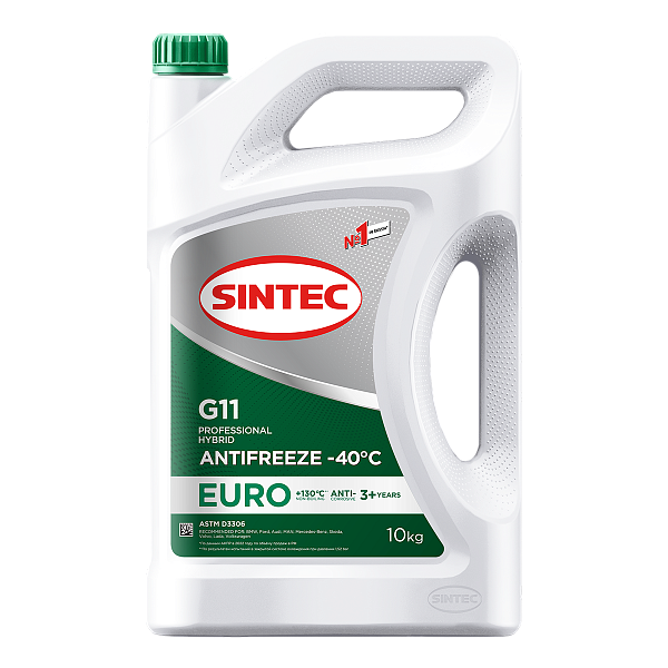 Антифриз зелёный -40 Sintec EURO G-11 Green  10 кг.