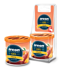 Ароматизатор на панель AREON Gel Can Blister PEACH  1 шт.