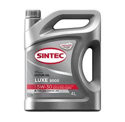 Моторное масло SINTEC Luxe 5000 API SL/CF  5W-30  4 л. п/синт.