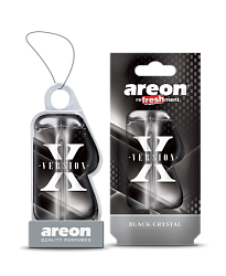 Ароматизатор гелевый AREON X Version Refreshment Liquid BLACK CRYSTAL LCX01  к-т 24 шт.