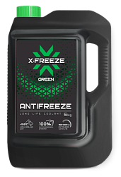 Антифриз X-Freeze Green G-11 (-40) зеленый  5 кг.