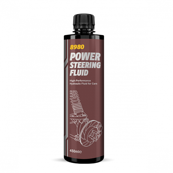 Жидкость ГУР синтетическая  Power Steering Fluid (PSF) MANNOL 450 мл. пл 8980 /кор. 24шт/