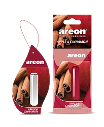 Ароматизатор на зеркало AREON Liquid APPLE & CINNAMON  5 мл.  1 шт.