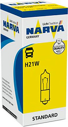 Лампа накаливания H21W 24V 21W (BAY9s) NARVA 68196