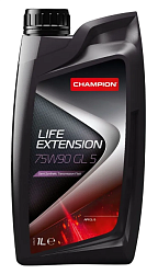 Трансмиссионное масло CHAMPION Life Extension  75W-90  1 л. п/синт.