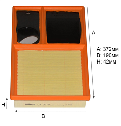 Фильтр воздушный MAHLE LX 2010