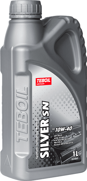 Моторное масло TEBOIL Silver SN  10W-40  1 л. п/синт.