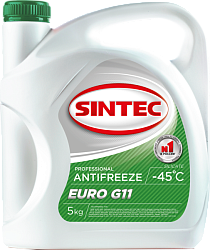 Антифриз SINTEC Euro G-11 (-45) зелёный  5 кг.