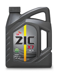 Моторное масло ZIC X7 Diesel  5W-30  6 л. синт.