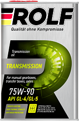 Масло трансмиссионное 75/90 ROLF Transmission   4л. синт. API GL-4/GL-5 /кор.4шт/ ж/б