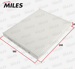 Фильтр автомобильный салонный MILES AFW1370