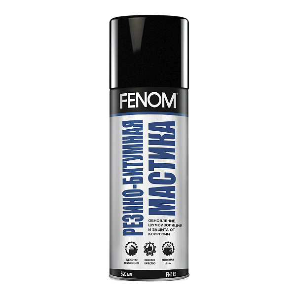 Мастика резино-битумная FENOM  520мл. FN415
