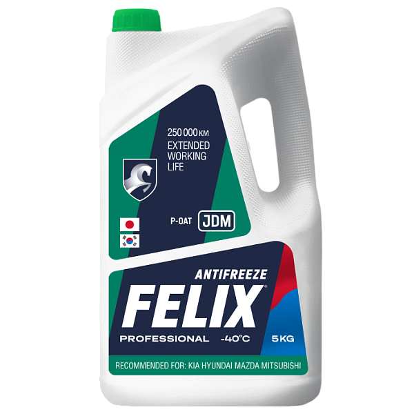 Антифриз FELIX JDM G-12++ (-40) зеленый  5 кг.
