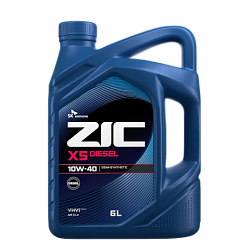 Моторное масло ZIC X5 Diesel  10W-40  6 л. синт.