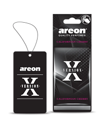 Ароматизатор на зеркало AREON X Version CALIFORNIAN CHERRY AXV08  к-т 10 шт.