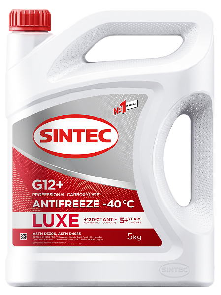 Антифриз красный -40 SINTEC Luxe G-12+ Red  5 кг.