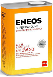 Моторное масло ENEOS Super Gasoline SL  5W-30  1 л. п/синт.