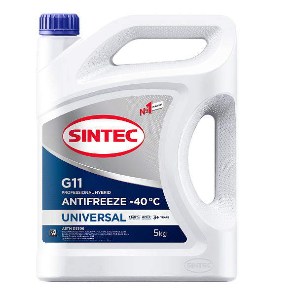Антифриз -40 синий SINTEC Universal G-11 Blue  5 кг.