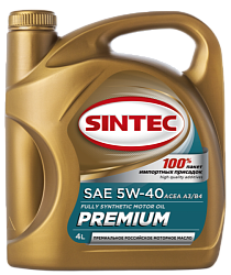 Моторное масло SINTEC Premium  5W-40  4 л. синт.