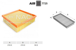 Фильтр воздушный NAC 7725